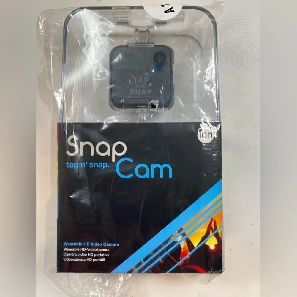 NIB iON Wireless Snap Cam Tap n Snap Wearable HD Video Camera